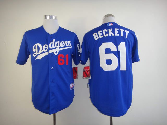 Men Los Angeles Dodgers #61 Beckett Blue MLB Jerseys->los angeles dodgers->MLB Jersey